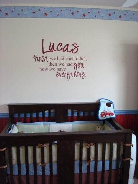 Custom Personalized Nursery Room Wall Quote Baby