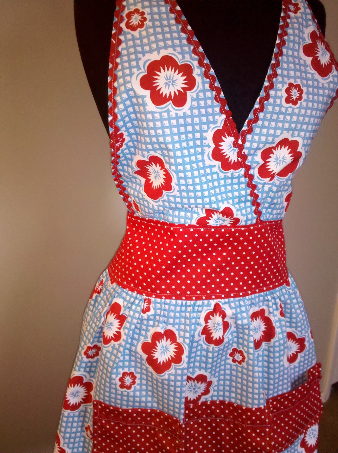 Turquoise Treasures and Tidbits Full Apron -- Adult Size