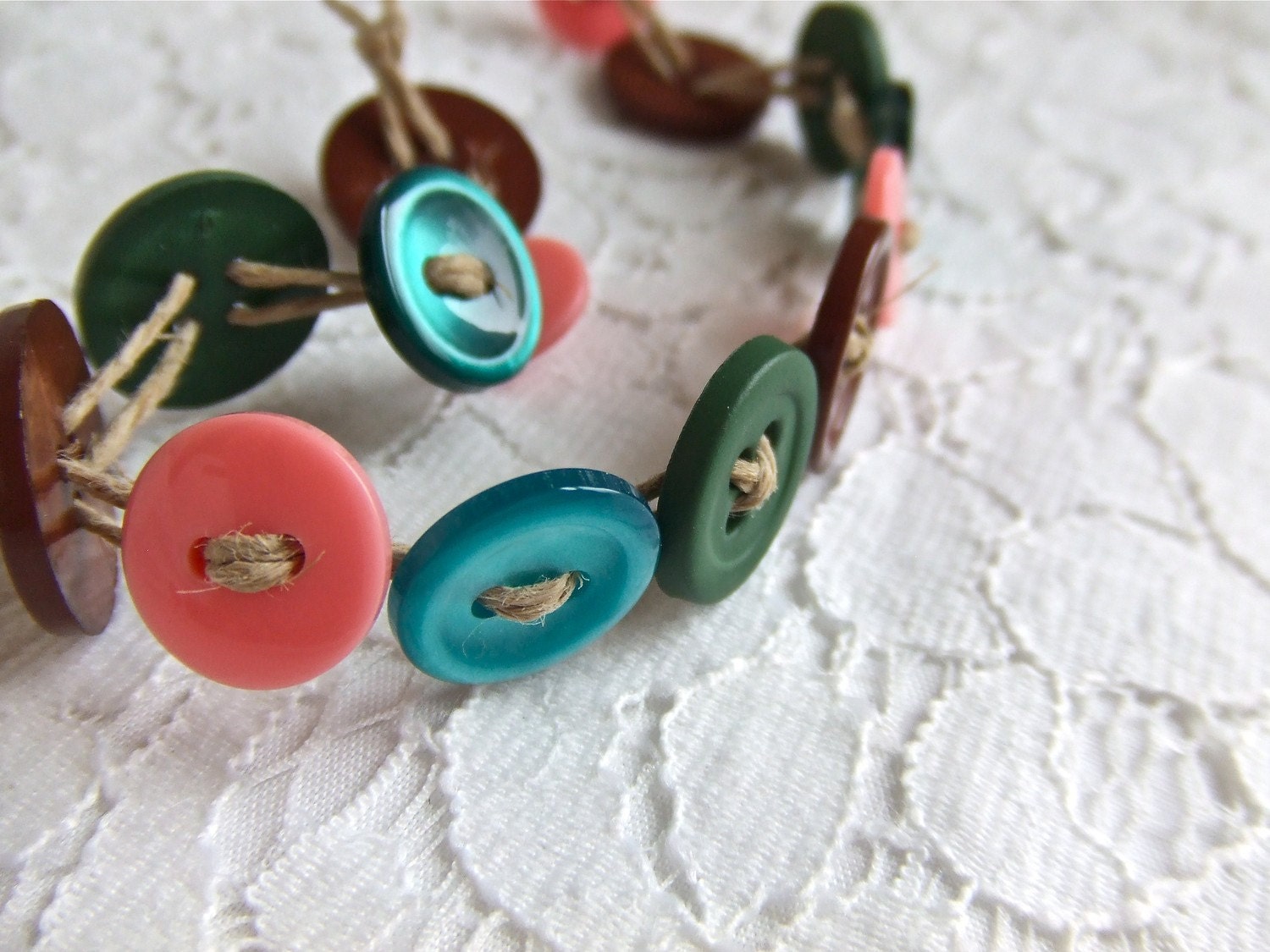 Button Bracelet- Gretchen