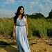 Blue Cotton Maxi Sun Dress