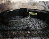 New Design - Charcoal Grey and Black Leather and Suede Camera Strap