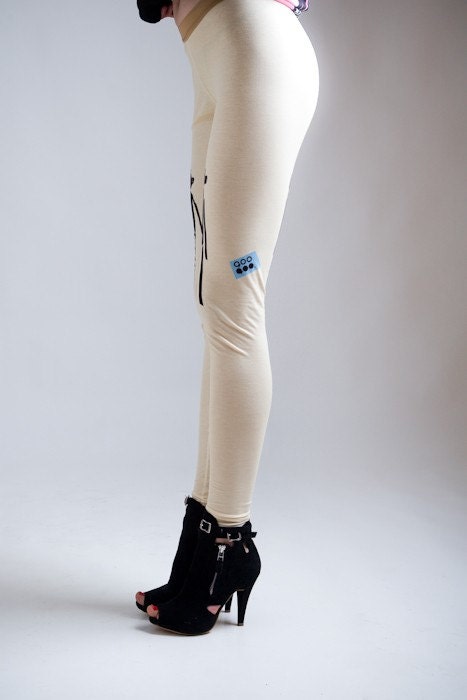 BEAR date cream leggings on SALE