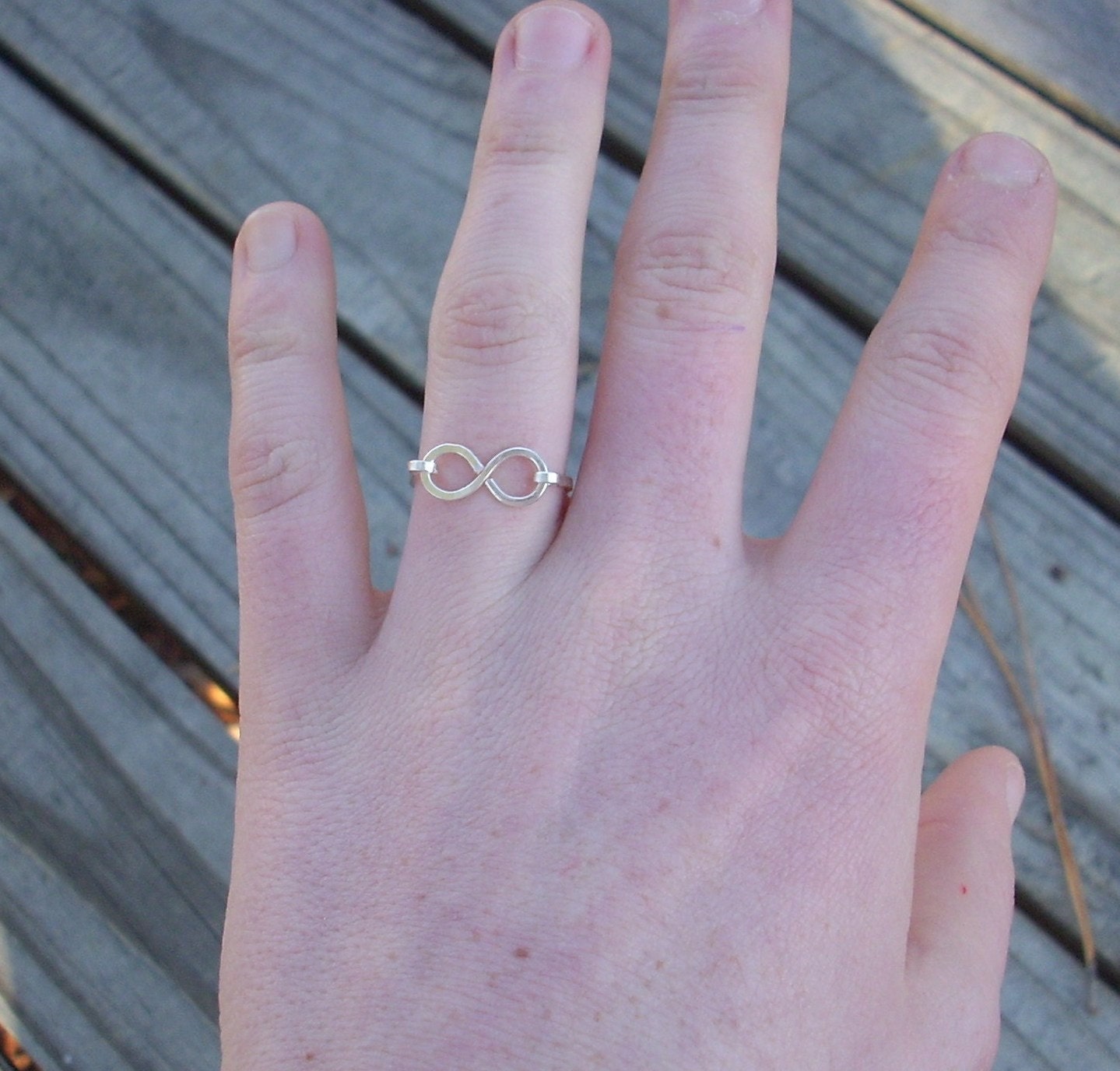 Silver Wire Infinity Ring