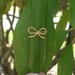 Forget me knot. Gold Bow Ring