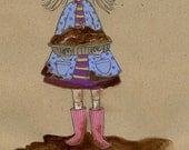 Mud Pies Original Illustration