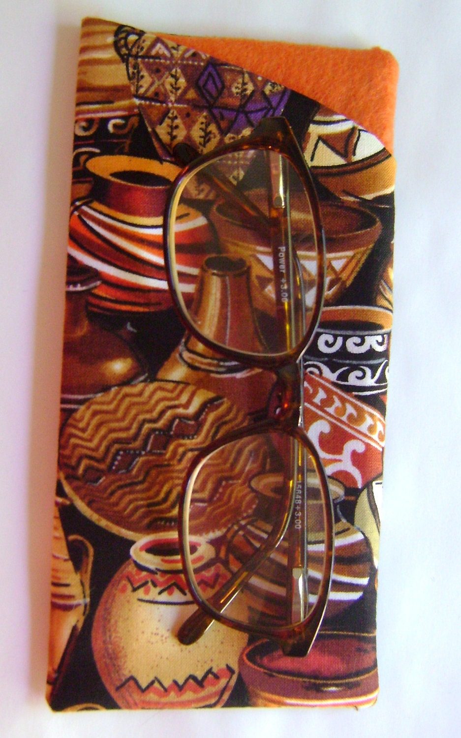 Colorful Pottery Eyeglass Case