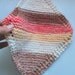 Natural Stripes Knit Dish or Wash Cloth