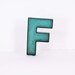 Marquee Letter - F Green