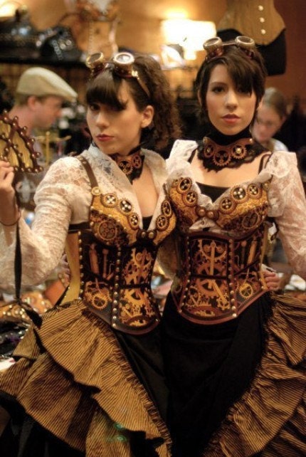 Hard Leather Clockwork Corset - LIMITED EDITION