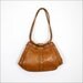 1970s rust leather hobo w/ lacing