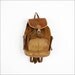 brown suede & leather backpack / rustic buckled cargo rucksack