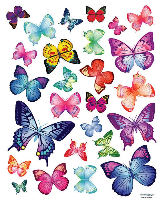 Butterfly Home Decor Mural Art Point Wall Sticker PS04
