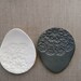 Lace Imprint Egg Jewelry Plate M Dish