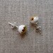 Luster Dip Round Stud Earrings