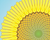 Spring Yellow- Small Giclee Gallery Print (13" x 13")
