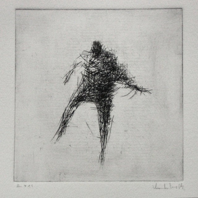 Poise. Original Etching