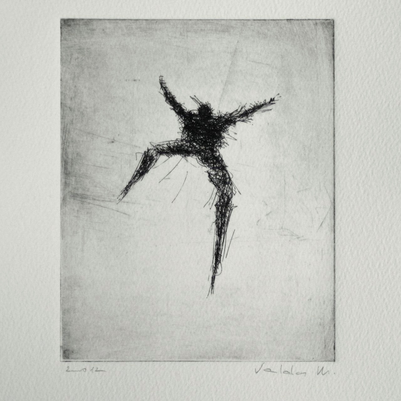 Original Etching "leap"