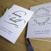 Modern 'Quotes' Wedding Program - Pocket-sized Booklet - 50 Programs