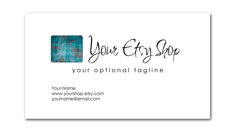Moody Blue Matching Business Card Design