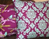 Throw Pillow Covers Aviary 2 Lilac Toss Pillow Covers 16 x 16 Inches Aviary 2 by Joel Dewberry in Lilac