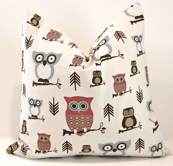 MEMORIAL DAY SALE Throw Pillows Owl Decor Nursery Decor Pillow Covers Decorative Pillows Accent Pillows 20 x 20 Inches
