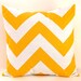 Throw Pillow Covers Yellow Big Chevron 20 x 20 Inches
