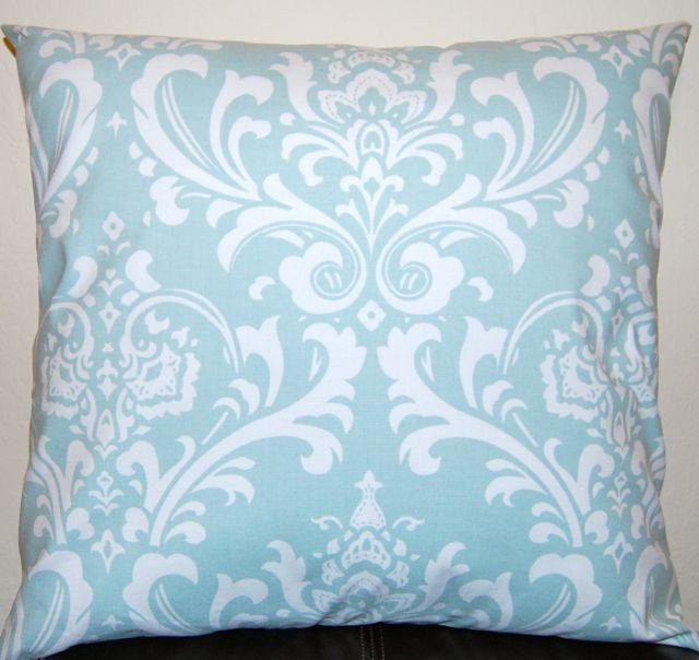 Blue Damask Fabric