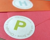 Monogram Address Labels