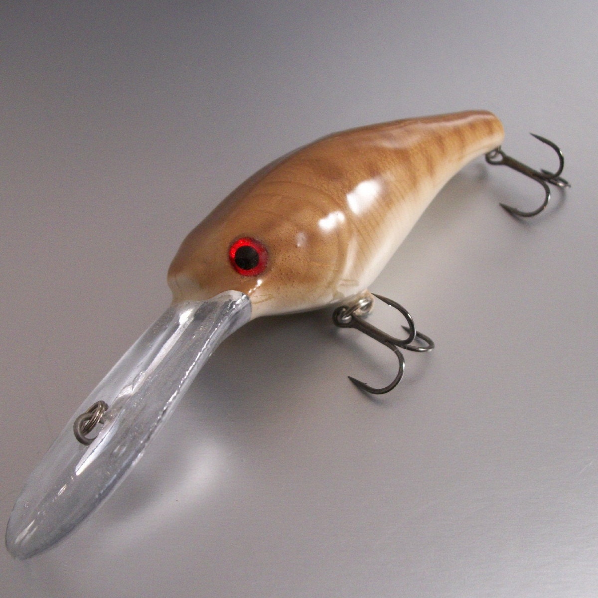 Items similar to Custom Painted Deep Diving Crankbait, Smallmouth Bass