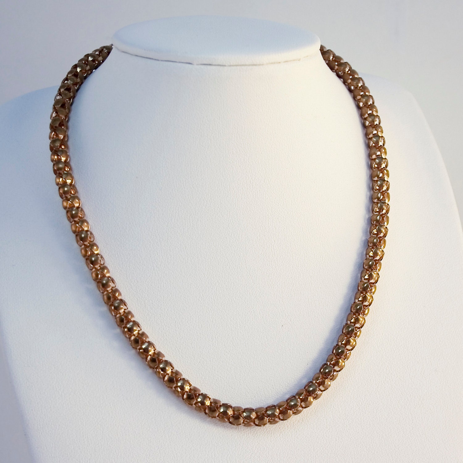 Vintage Metal Choker - Mirror Chain or Snake Chain - 1930s / 1940s era