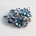 Vintage Blue and Silver Brooch - Designer Signed - Regency