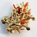 RESERVE for Amanda Gu - Rare Swoboda Coral Brooch - Genuine Coral, Pearl and Garnets - Vintage