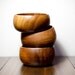 1960s Vintage Wooden Snack Bowls