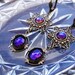 HANDMADE Bermuda Blue Dangle Filigree Earrings