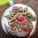 HIP FLASK Black and Red Dragons