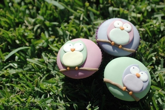 Owl Cupcake PDF Tutorial