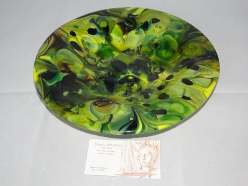 Fused Glass - Green Lantern Bowl
