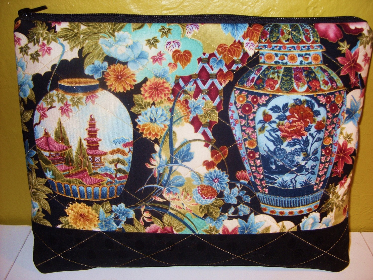 Clutch Purse,  Asian Print