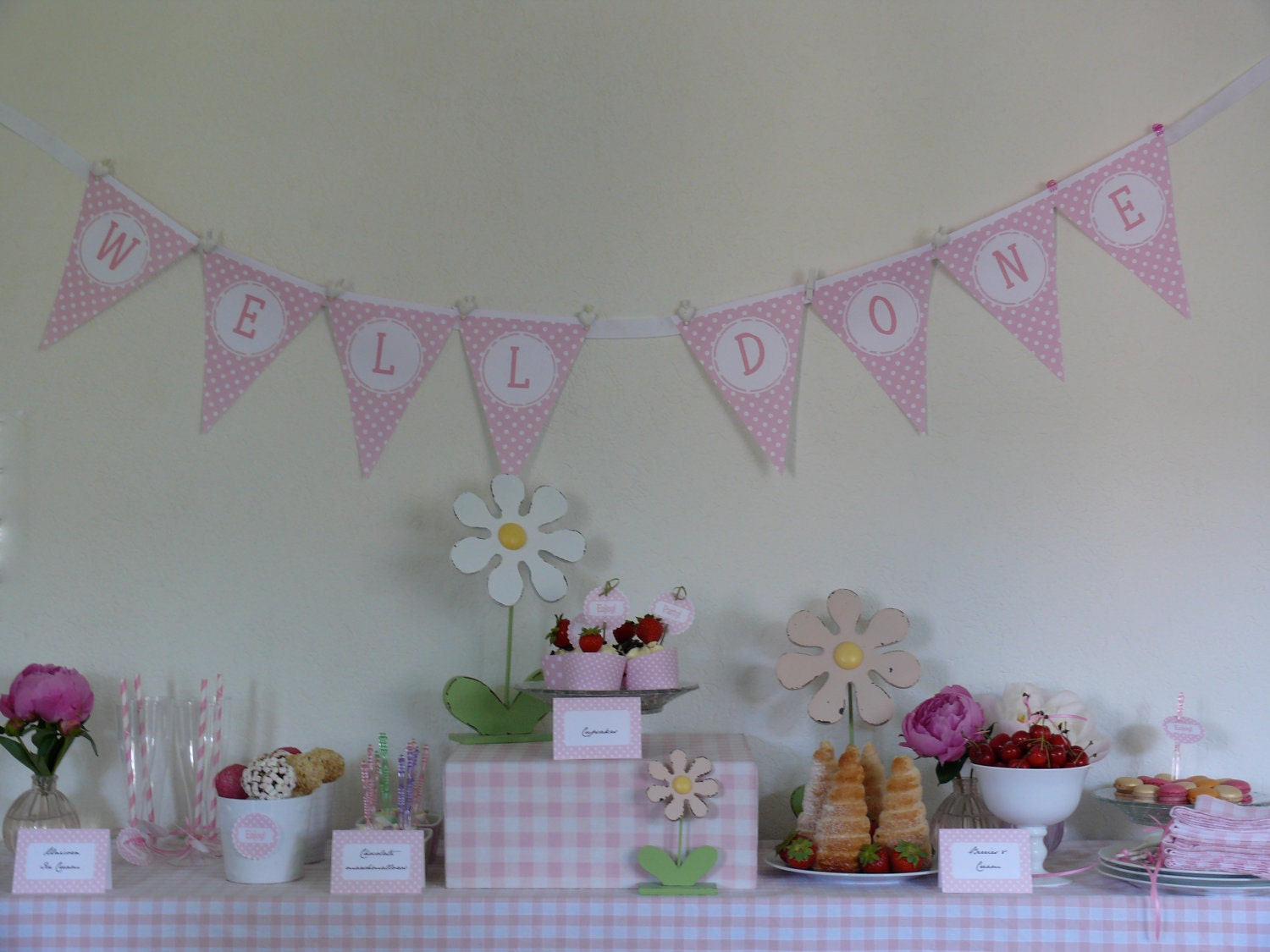 Pink Polka Dot Printable Party Il_570xn