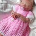 Stunning PDF FILE Crochet pattern Simple Shells Dress Baby Reborn Newborn sized only free post
