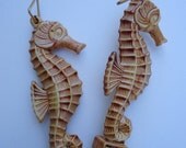 Seahorse Deluxe Fork and Spoon Serving Set Nassau 1950s