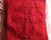 Red Om Knit Square