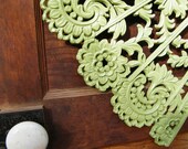 Vintage Syroco Ornate Wall Hanging Oriental Style Fan Huge