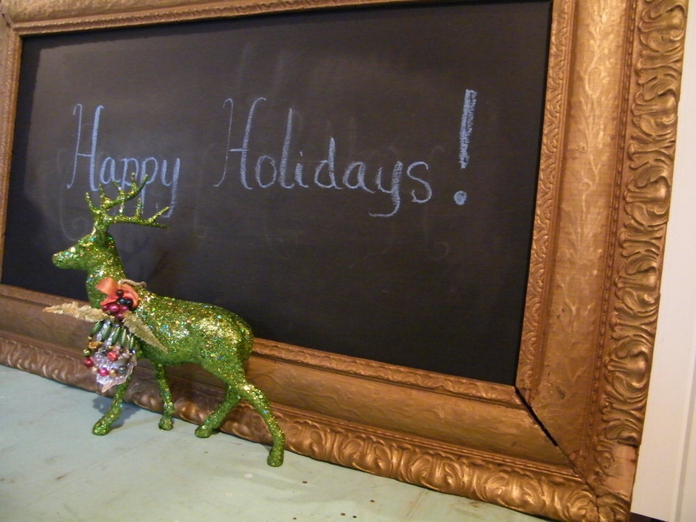 Vintage Frame Chalkboard Ornate Gilded Finish