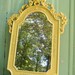 Vintage Hollywood Regency Mirror Upcycled in Lemongrass
