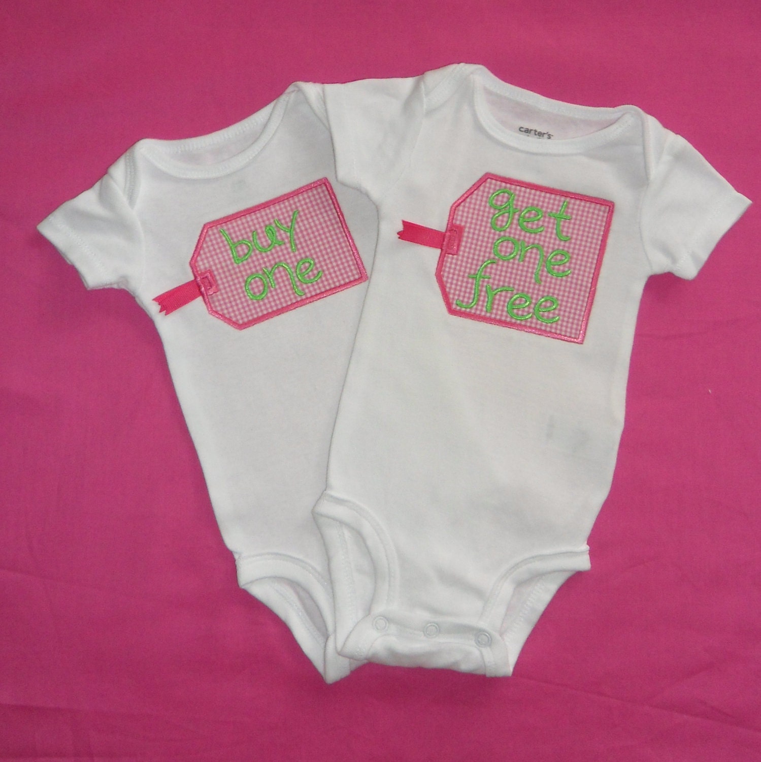 Twin Baby Boy Onesies, Buy One Get One Free