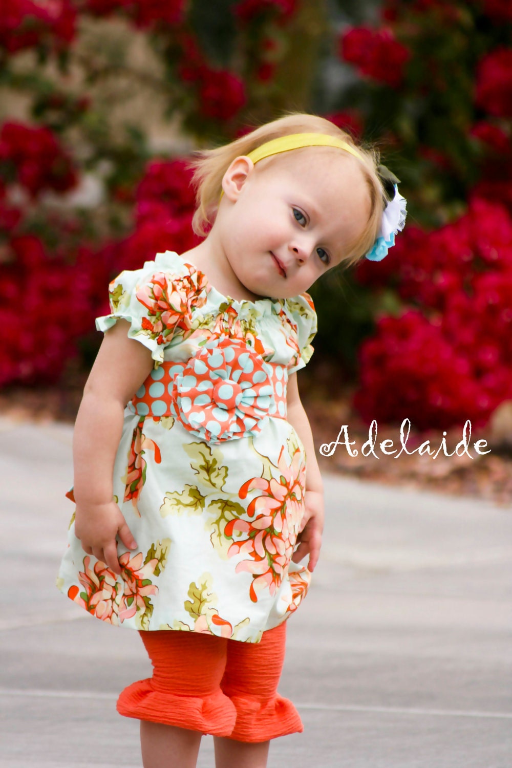 She's a Peach (2) Piece set... LAST ONE with leggings, size 4T... Adelaide Original