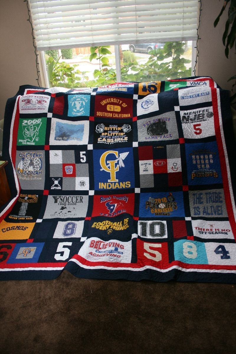 Tshirt Quilts Custom memory blanket (deposit)