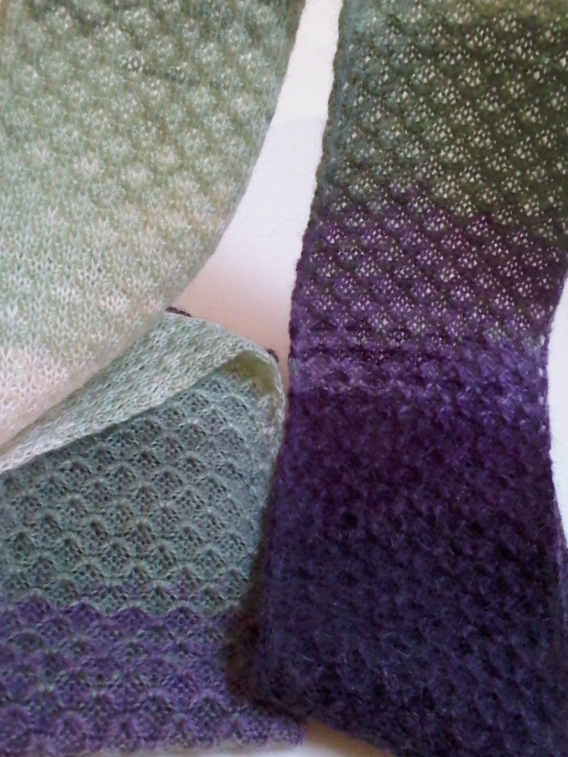 ON SALE - Flora - handmade, mohair blend, multi-color scarf