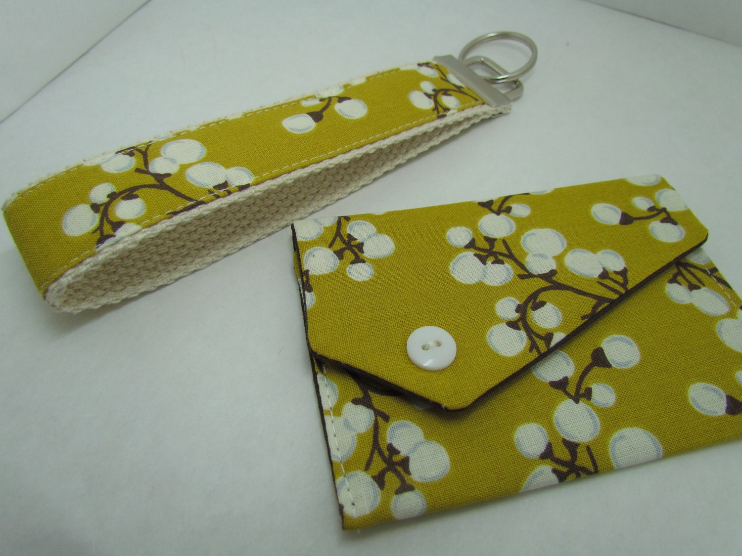 Business Card Case and Key Fob -Key Chain Set